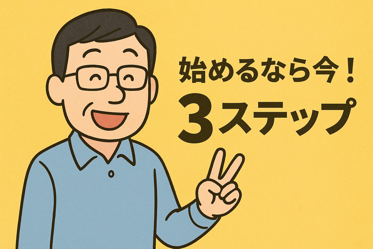 【始めるなら今】読者におすすめしたい3ステップ