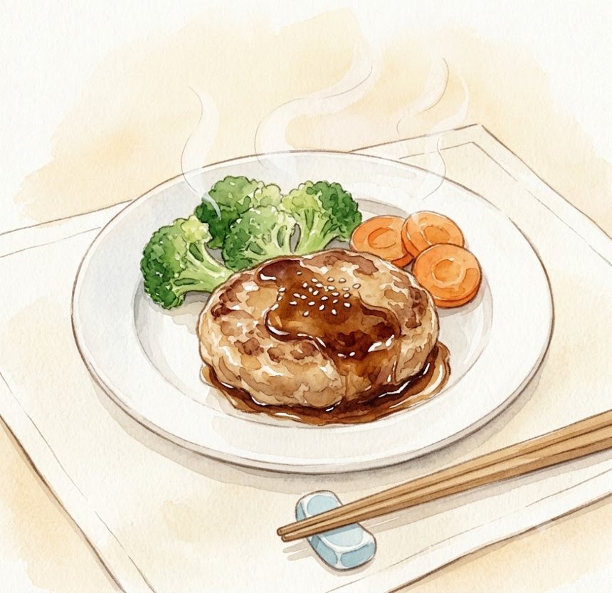 豆腐ハンバーグの完成イメージ