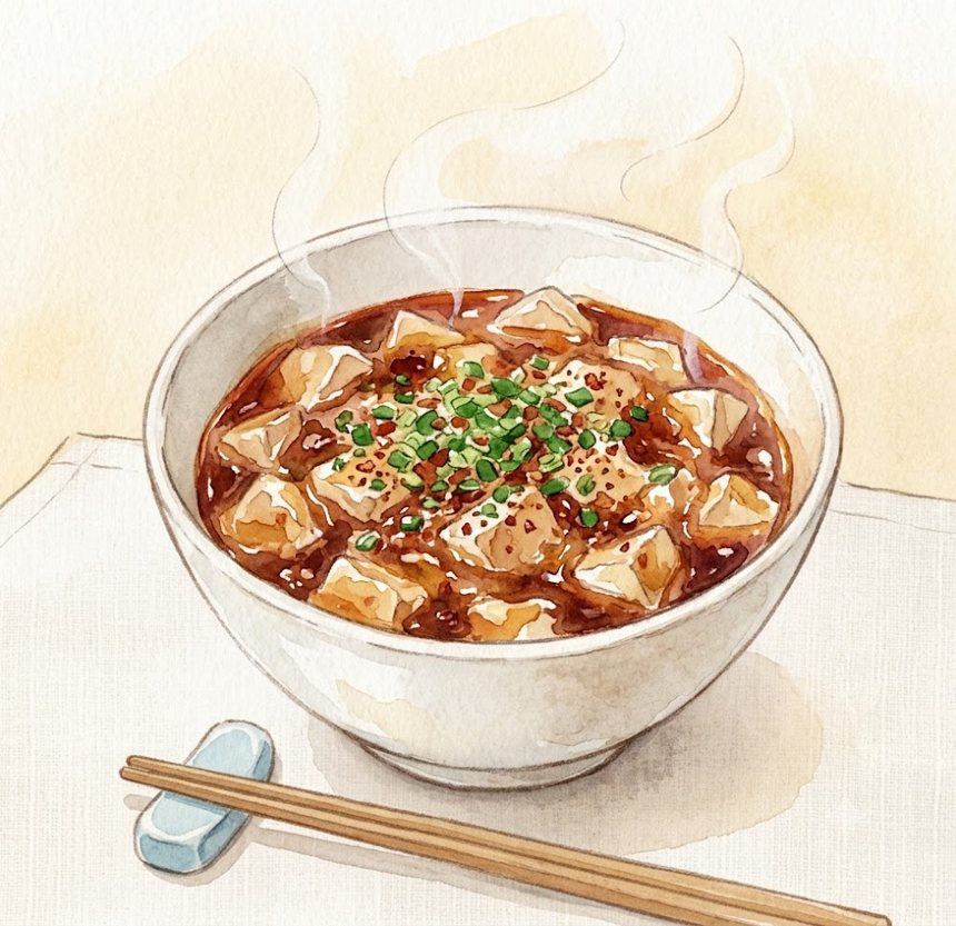 麻婆豆腐の完成イメージ