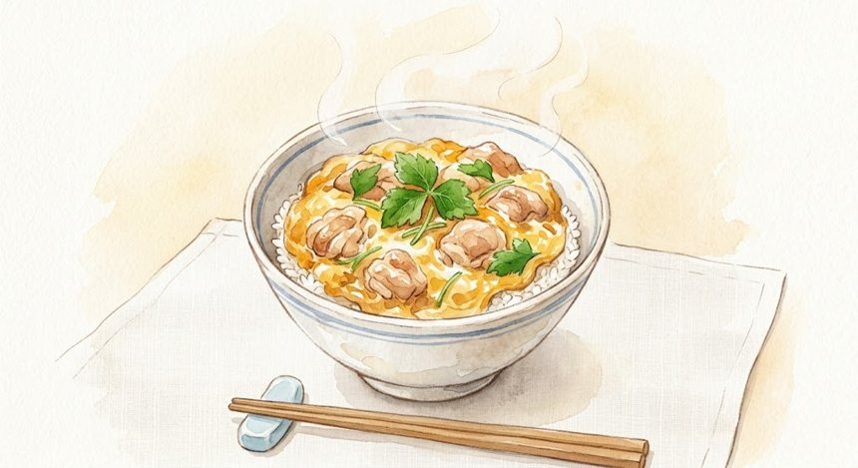 親子丼風の完成イメージ