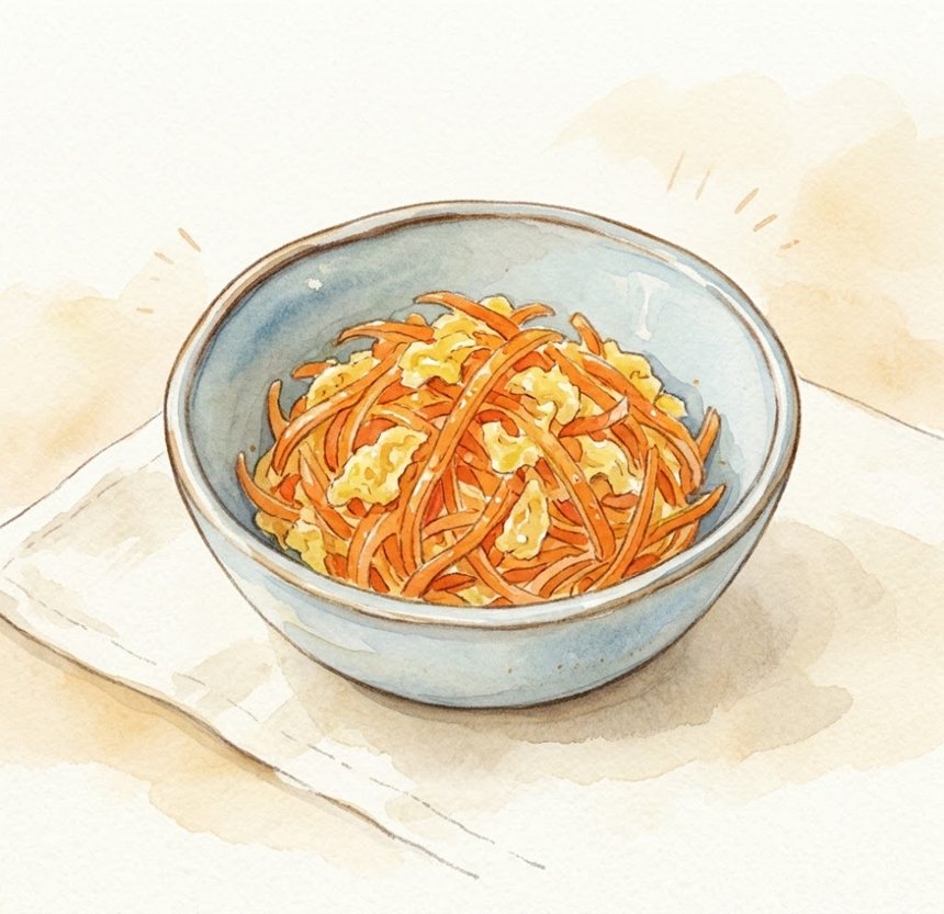 にんじんしりしりの完成イメージ