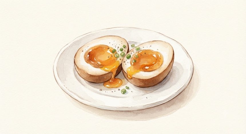 めんつゆ味玉の完成イメージ