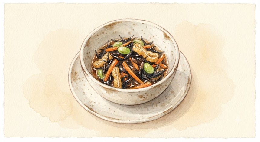 ひじきの煮物の完成イメージ