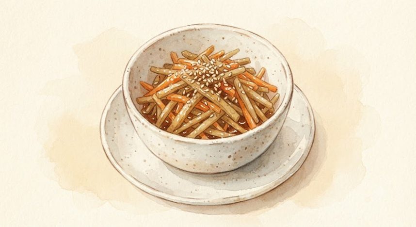 きんぴらごぼうの完成イメージ