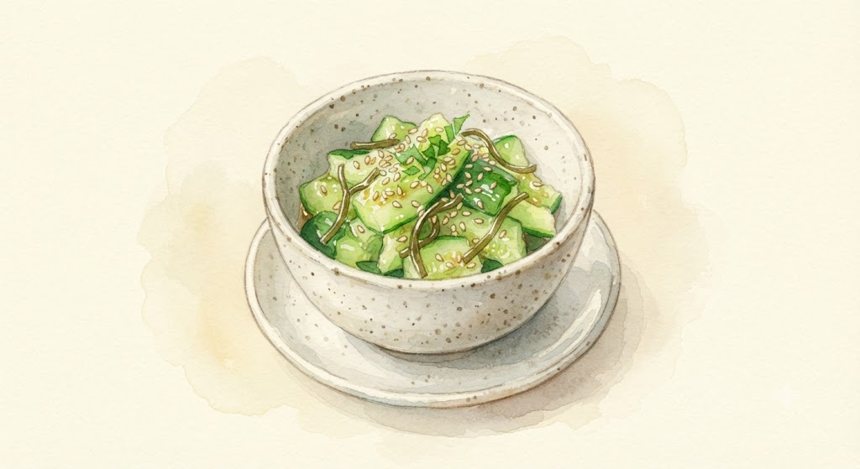 きゅうりの塩昆布和えの完成イメージ