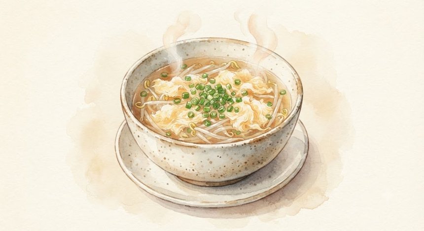 もやしとツナのごまポン和えの完成イメージ